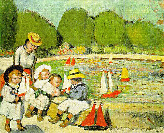 The Tuileries Pool, Pablo Picasso, 1901.