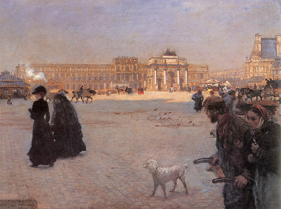 La Place du Carrousel, Giuseppe de Nittis, 1882